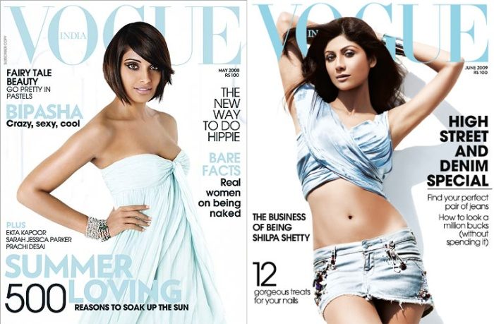 Bollywood celebrities in high-waisted denim jeans, VOGUE India