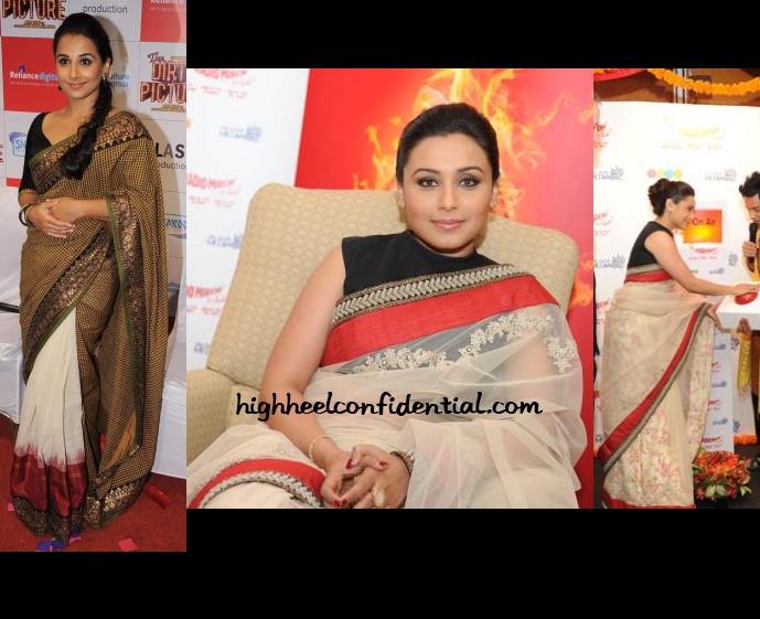 vidya-balan-rani-mukherjee-sabyasachi-radio-mirchi-uae - High Heel  Confidential