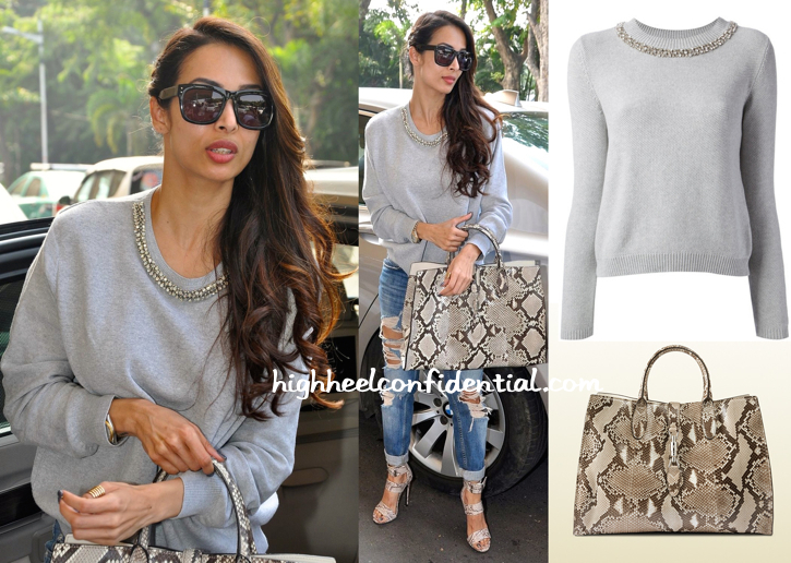 Malaika Arora's Airport Style Is A Nod To Winter Fashion With A Rs 3.5 Lakh Gucci  Jacket
