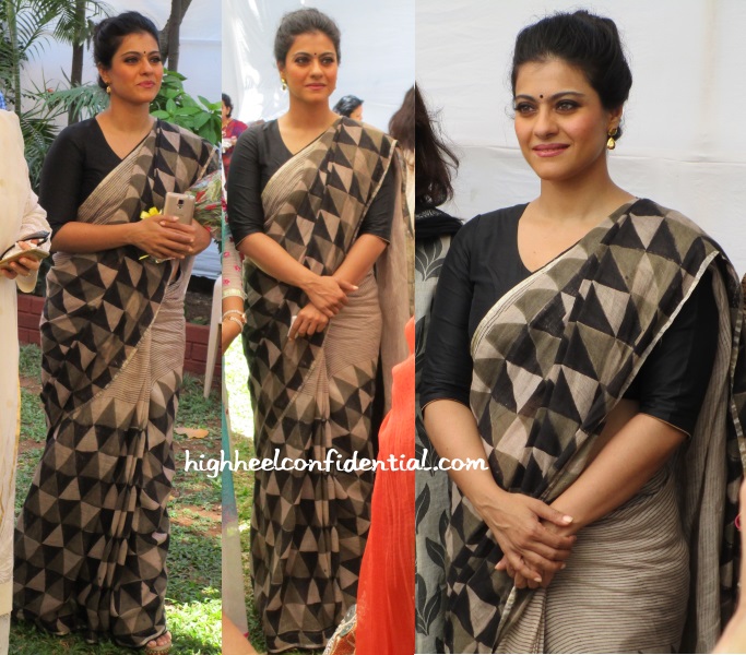 kajol saree blouse designs