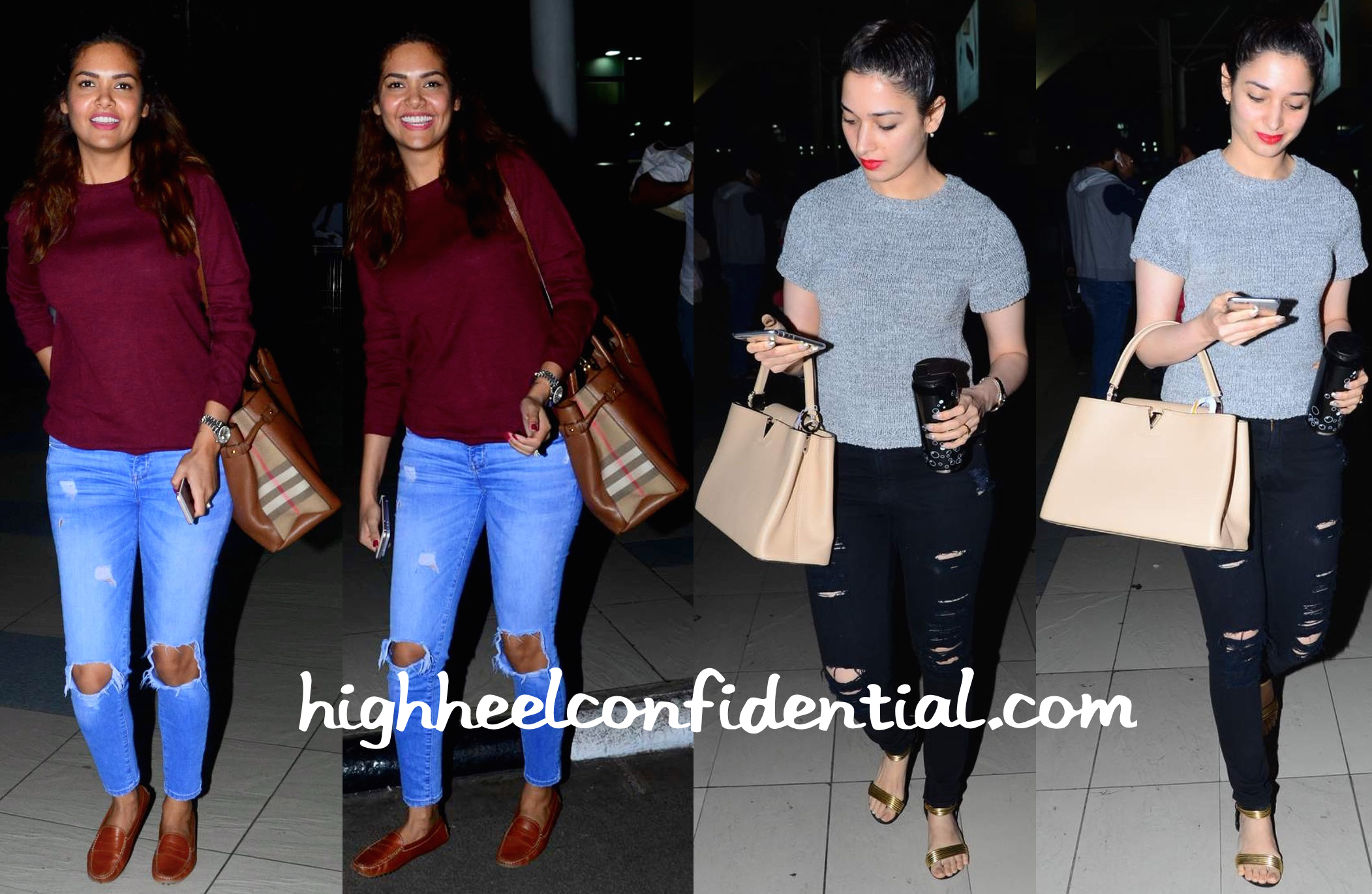 esha-gupta-louis-vuitton-mule-birkenstock - High Heel Confidential