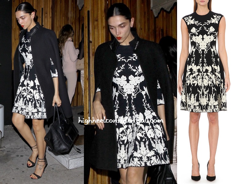 Deepika Padukone Mcqueen Saint Laurent Novak Djokovic Dinner High Heel Confidential