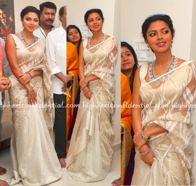 Amala Paul in Polki Choker - Jewellery Designs