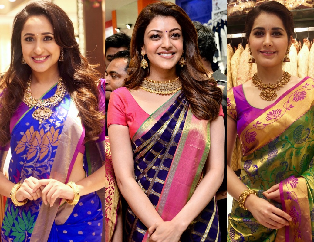 Pragya Jaiswal Kajal Aggarwal And Raashi Khanna At Chennai