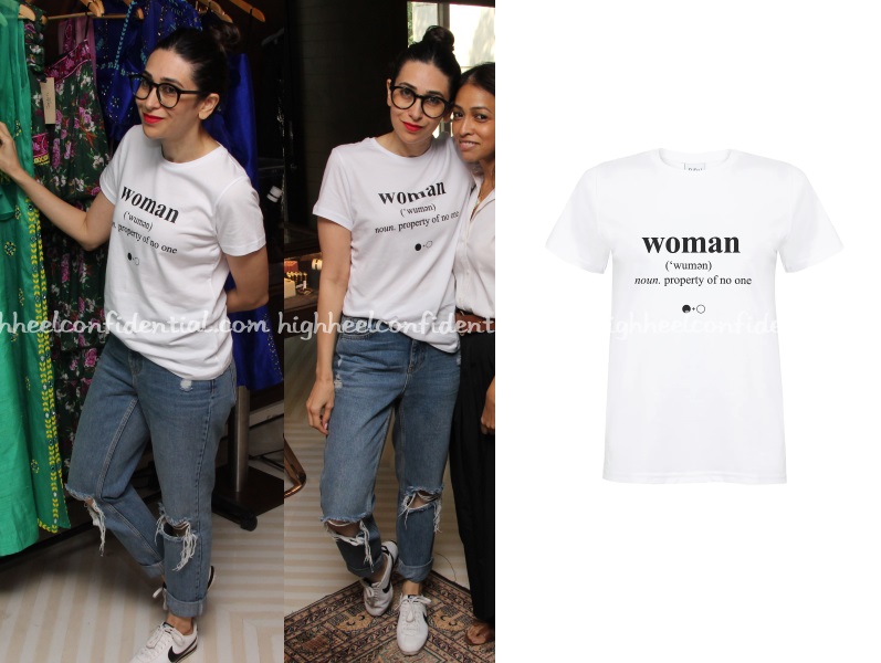 Did you notice that Karisma Kapoor's white hoodie featured a special  message in braille?