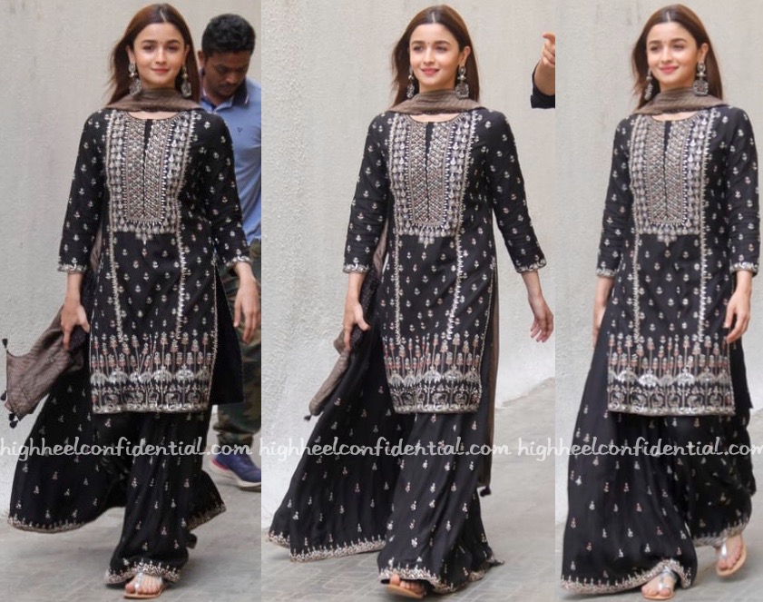 Alia bhatt black dress kalank best sale