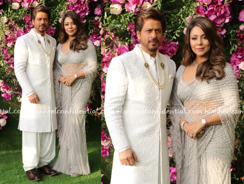 Shahrukh Wedding Photos - Shahrukh Khan Gauri And Karan Johar Lit Up