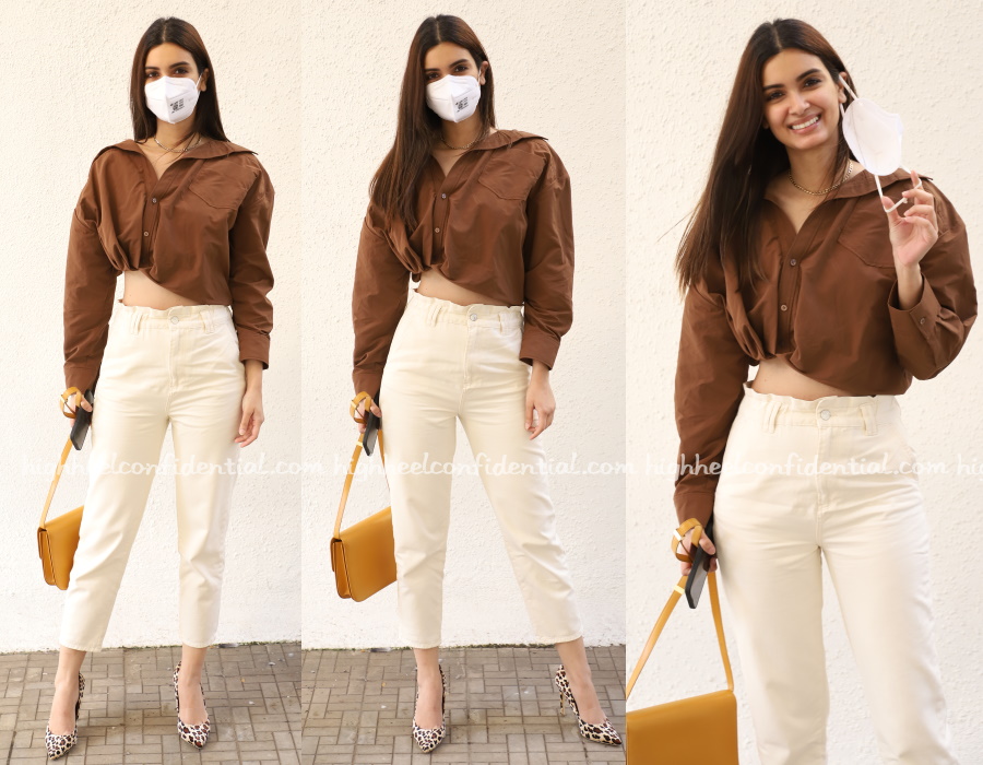 Jacqueline Fernandez pairs her casuals with Balenciaga sneakers