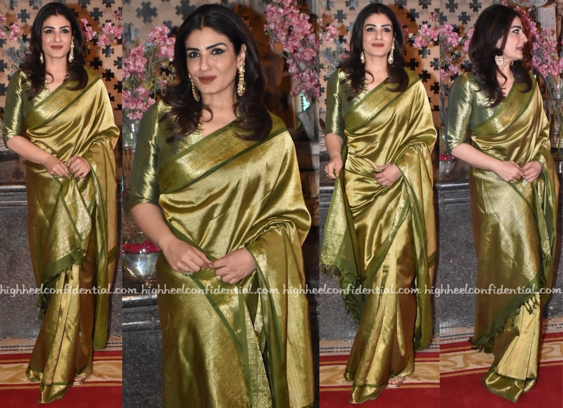 Raveena Tandon looks beautiful in a silk saree at Umang Awards 2019 |  Boldsky - video Dailymotion
