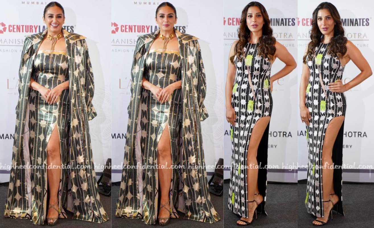 Huma Qureshi And Sophie Choudry At Manish Malhotra Couture Show 2023